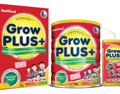 GrowPLUS+ Nutifood dinh dưỡng cần cho bé thấp còi