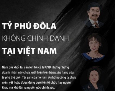 Những tỷ phú đôla Việt Nam không có tên trong danh sách thế giới