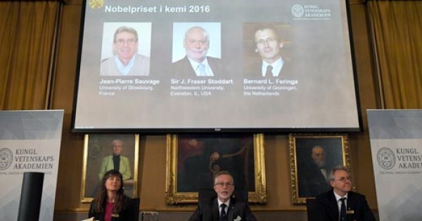 Giải Nobel hóa học dành cho phát minh ra những cỗ máy na no