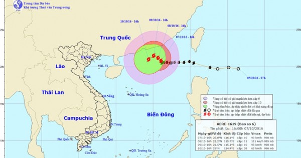 Bão số 6 tiếp tục mạnh lên, lại đổi hướng lắt léo khó lường