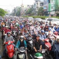Sáng 10/10: Mưa to từ mờ sáng, người Sài Gòn vật vã vì kẹt xe