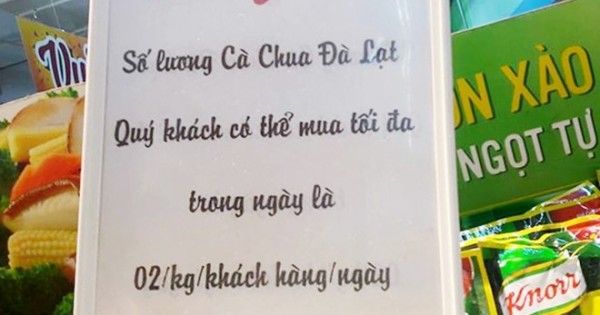 'Thượng đế' chỉ nên mua tối đa 2kg cà chua một ngày