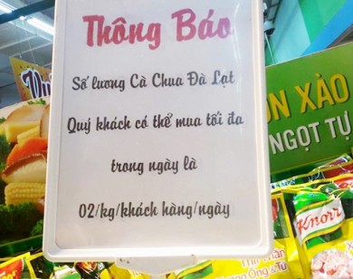 'Thượng đế' chỉ nên mua tối đa 2kg cà chua một ngày