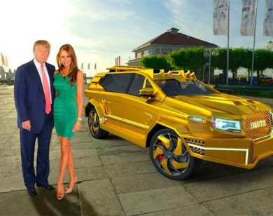 Siêu xe bọc vàng dành riêng cho Tổng thống Mỹ Donald Trump