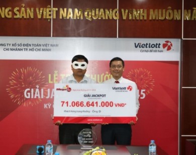 Người đàn ông Quảng Ngãi đã nhận 71 tỷ đồng của Vietlott