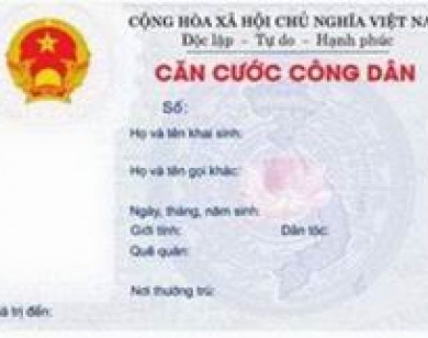 Lệ phí cấp mới thẻ Căn cước công dân 30.000 đồng