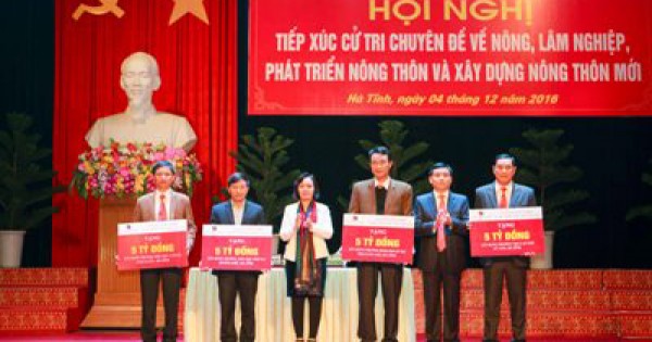 Agribank tài trợ 20 tỉ đồng xây 4 trường học tại Hà Tĩnh