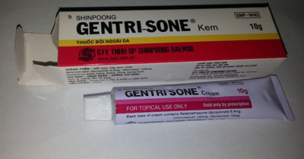 Thận trọng kẻo gặp họa khi dùng thuốc shinpoong gentrisone bôi ngoài da