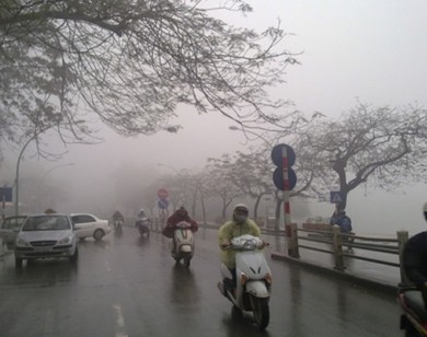 Thời tiết ngày 1/1/2017: Bắc Bộ chìm trong giá rét, một số nơi mưa nhỏ