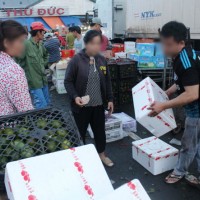Rau quả Trung Quốc ùn ùn về Việt Nam đón tết