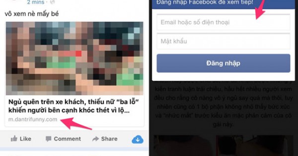 Mất tài khoản Facebook khi đọc tin tức?