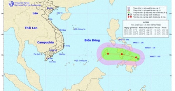 NÓNG: Xuất hiện áp thấp nhiệt đới gần biển Đông