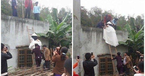 Cô dâu bị nghi 'ăn cơm trước kẻng' phải bắc thang, trèo tường cao 4m để vào nhà chồng và sự thật bất ngờ