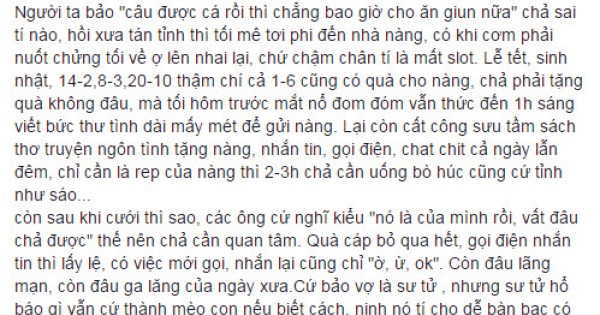 'Tâm thư' gây 'bão' trên mạng xã hội của cô vợ gửi cho anh chồng trước ngày 8/3