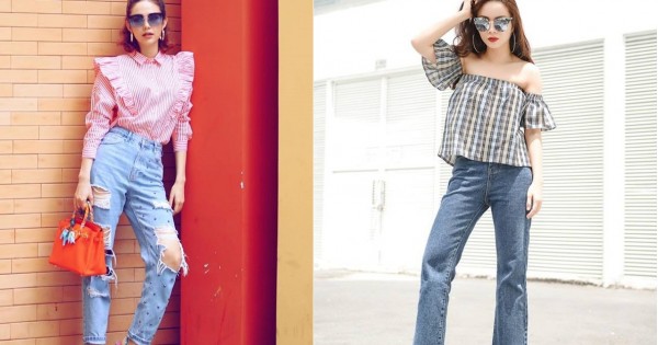 6 kiểu quần jeans được sao Việt ra sức lăng xê