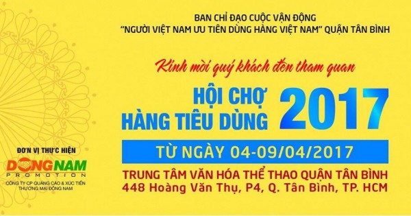 180 gian hàng tham gia hội chợ hàng tiêu dùng 2017