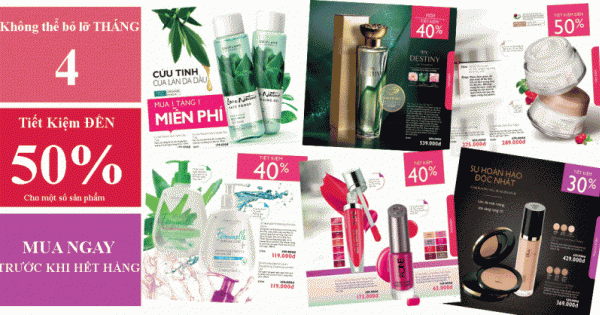 Mỹ phẩm Oriflame giảm giá đến 50% trong tháng 4