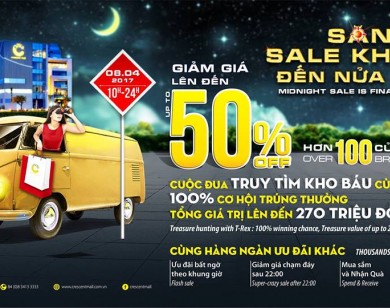 "Săn sale khủng đến nửa đêm" với 300 thương hiệu giảm 50% tại Crescent Mall