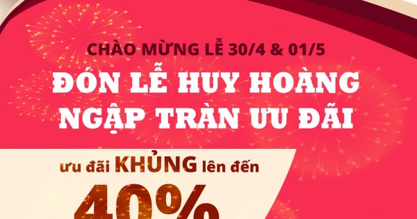 Giảm giá 40% khi mua gạch ốp lát Đồng Tâm dịp lễ 30/04