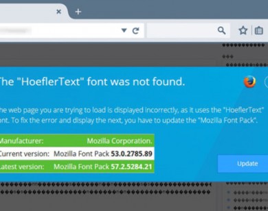 Cảnh báo chiêu lừa đảo 'yêu cầu cài font chữ' trên trình duyệt Firefox