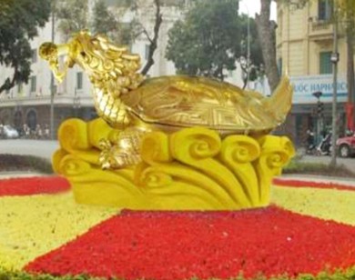 Hà Nội bác đề xuất đặt biểu tượng rùa vàng tại Hồ Gươm