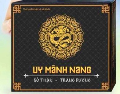 Thực phẩm chức năng Uy Mãnh Nang lại bị cảnh báo về chất lượng