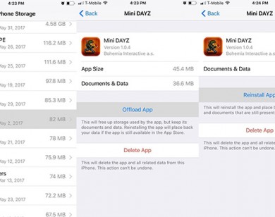 Mẹo đơn giản giúp giải phóng bộ nhớ cho iPhone chạy iOS 11