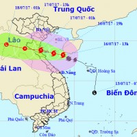 Cập nhật: Bão số 2 cách bờ biển Thanh Hóa - Hà Tĩnh khoảng 290km