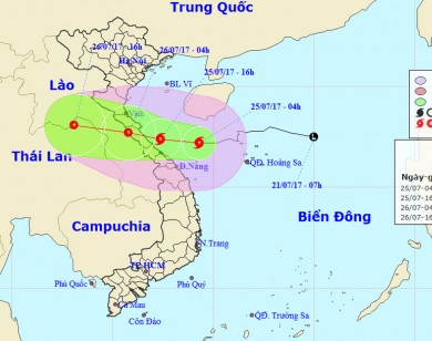 Chiều tối nay, bão đi vào Hà Tĩnh - Quảng Trị
