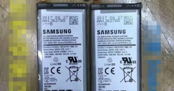 Galaxy Note 8 sẽ có pin 3.300 mAh, sản xuất ở VN