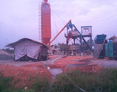 Vĩnh Phúc: Trạm trộn bê tông gây ô nhiễm môi trường
