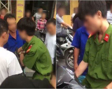 Làm rõ vụ nam thanh niên mặc quần áo công an bị dân tát trên phố