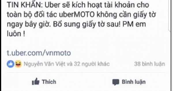 Uber mở tài khoản tuyển đối tác tài xế ồ ạt làm hành khách nhiều nghi ngại