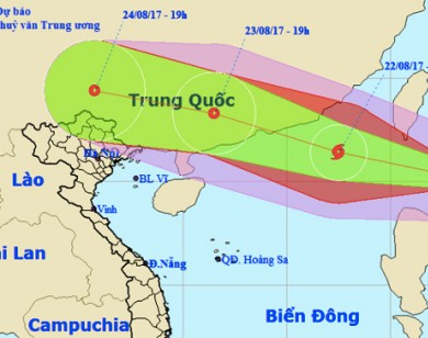 Dự báo thời tiết 22/8: Bão giật cấp 11 đi vào biển Đông