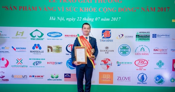 Herbalife Việt Nam nhận giải thưởng “Sản phẩm vàng vì sức khỏe cộng đồng năm 2017”