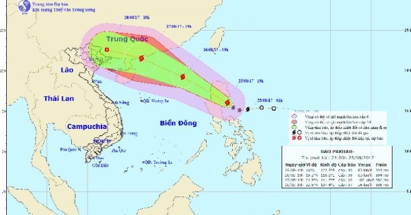 Bão số 7 giật cấp 11 tiến vào biển Đông, 2 miền Nam Bắc mưa to