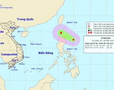 Dự báo thời tiết ngày 6/9: Áp thấp nhiệt đới đang hướng vào biển Đông, gió giật cấp 10