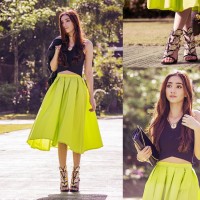 Đón thu với chân váy midi nhẹ nhàng, nữ tính