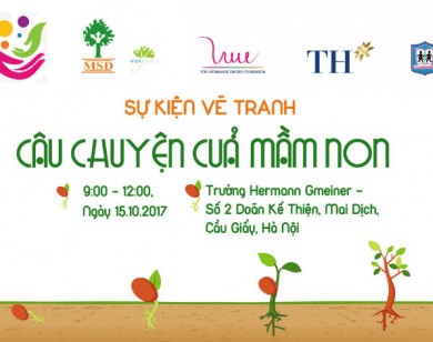 Cùng trẻ em vẽ tranh “kể chuyện dinh dưỡng”