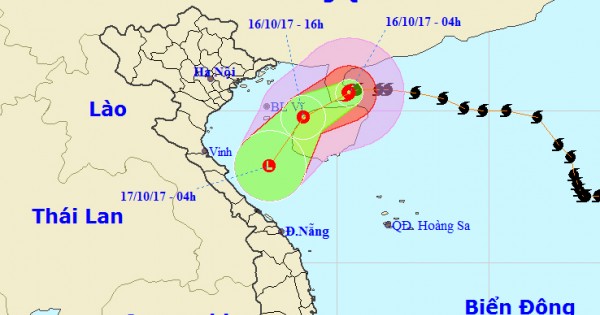 Bão số 11 tiến sát Vịnh Bắc Bộ, suy yếu dần thành áp thấp nhiệt đới