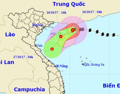 Bão số 11 tiến sát Vịnh Bắc Bộ, suy yếu dần thành áp thấp nhiệt đới