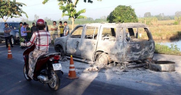 Con gái lập mưu đốt xe làm cha chết khai gì với cơ quan điều tra?