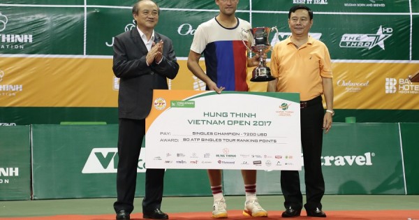 Giả quần vợt “Hưng Thịnh Việt Nam Open 2017”: Mikhain Youzny vô địch đơn Nam 