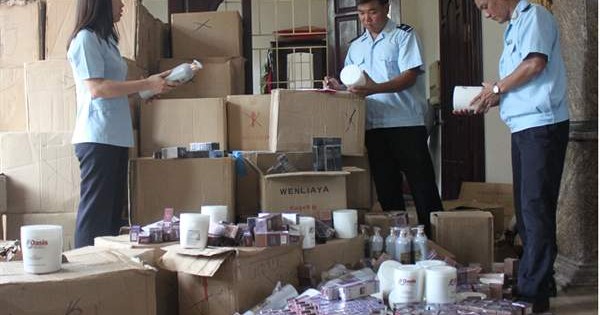 Bắt giữ hơn 5.000 sản phẩm mỹ phẩm Trung Quốc nhập lậu