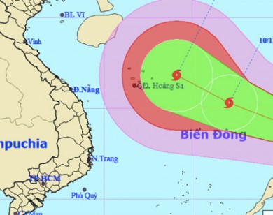 Dự báo thời tiết 10/11: Bão số 13 đang tiến vào biển Đông