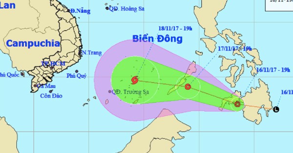 Dự báo thời tiết ngày 17/10: Áp thấp sẽ vào biển Đông, hướng thẳng Nam Bộ