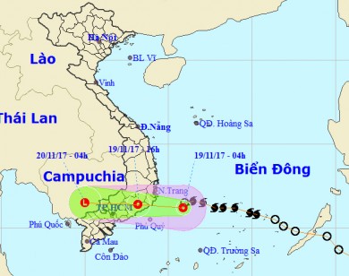 Bão số 14 suy yếu thành áp thấp, đi vào đất liền Khánh Hòa - Ninh Thuận