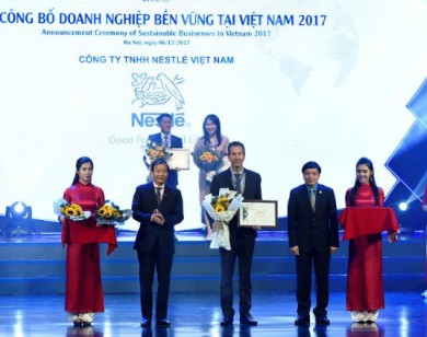 Nestlé Việt Nam được xếp hạng doanh nghiệp phát triển bền vững 2017