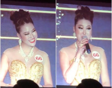 Thi Hoa hậu 'chui'  Phi Thanh Vân có màn ứng xử gây tranh cãi