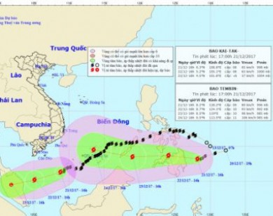 Dự báo thời tiết 22/12: Nhiệt độ 3 miền đều tăng, Bão Tembin giật cấp 13